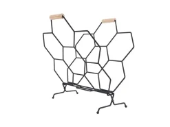 Present time - Magazine rack Honeycomb matt black