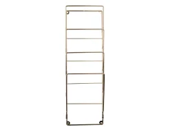 Present time - Magazine rack steel wire gold plated