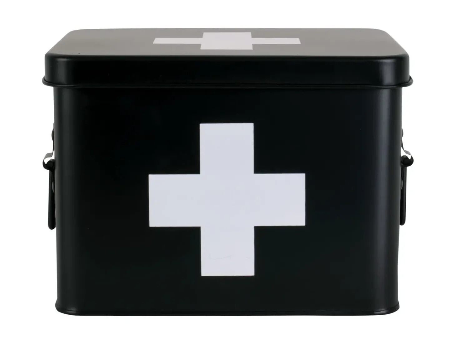Present time - Medicine storage box medium metal matt black