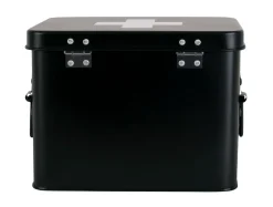Present time - Medicine storage box medium metal matt black