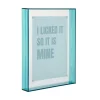 Present time - Photo frame Gayo Large acrylic turquoise blue