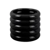 Present time - Plant Pot Bobbly Glazed ceramic small black