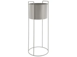 Present time - Plant pot set Essence round iron warm grey