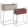Present time - Plant pot set Reina burgundy red w. warm grey