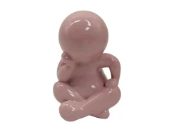 Present time - Statue Amigo Sitting medium soft pink