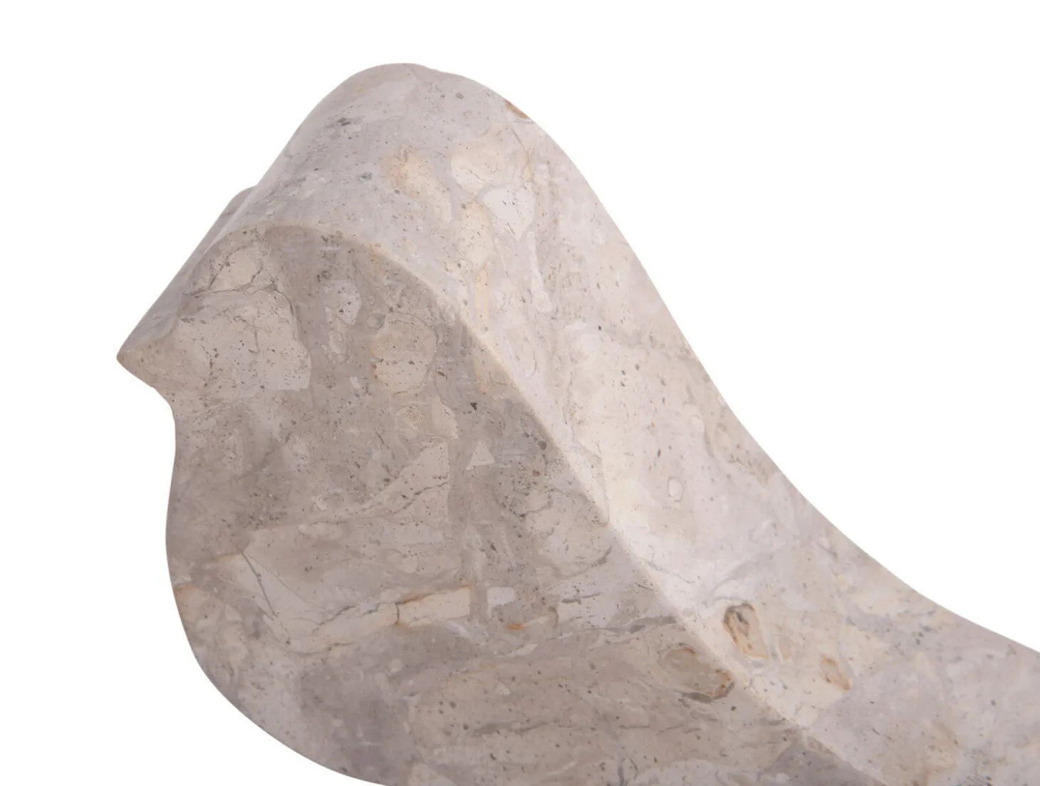 Present time - Statue Bird small marble brown