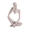 Present time - Statue Imagine polyresin light grey
