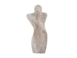 Present time - Statue Male abstract marble brown