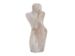 Present time - Statue Male abstract marble brown