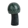 Present time - Statue Mushroom small marble dark green