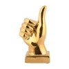 Present time - Statue Okay ceramic gold plated