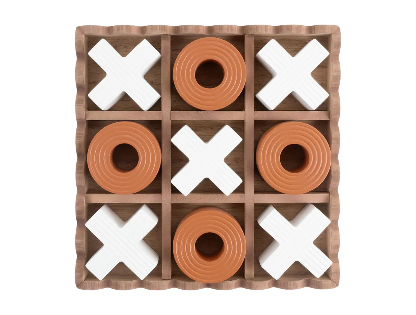 Present time - Tic Tac Toe brick orange