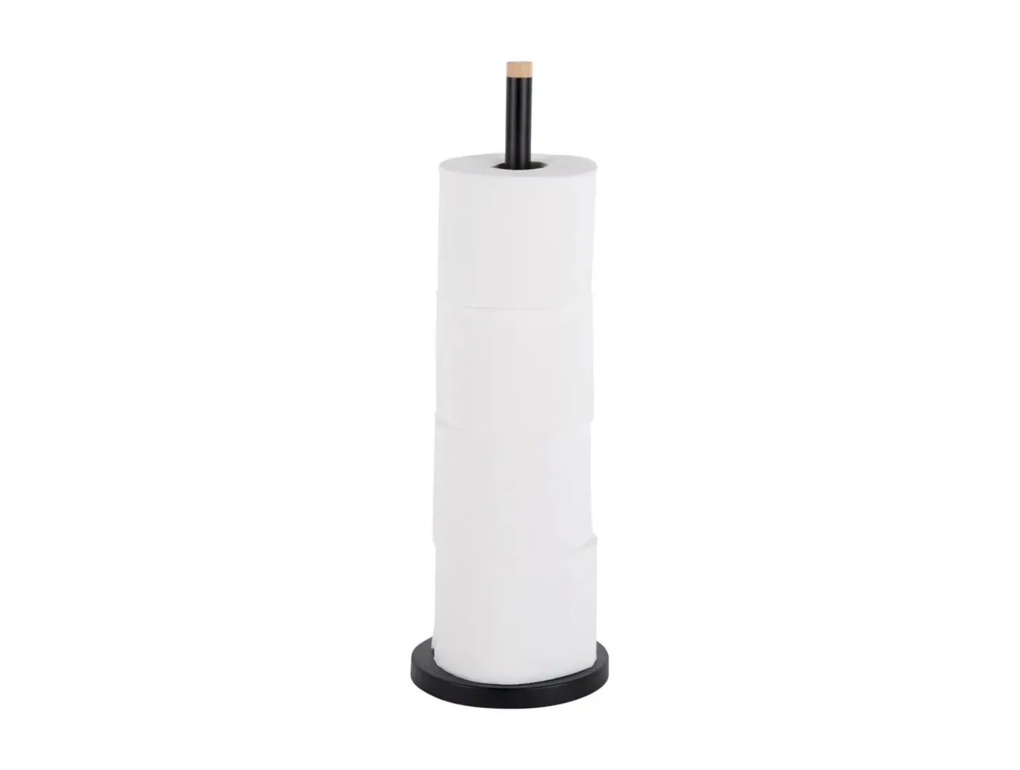 Present time - Toilet roll holder Bamboo Accent black