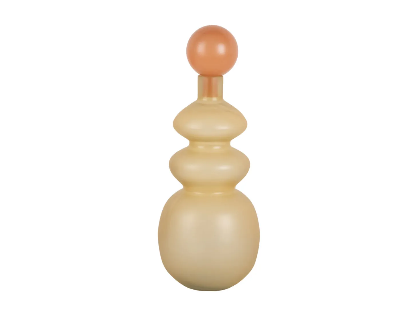 Present time - Vase Alegre Anillo soft yellow w. peach orange