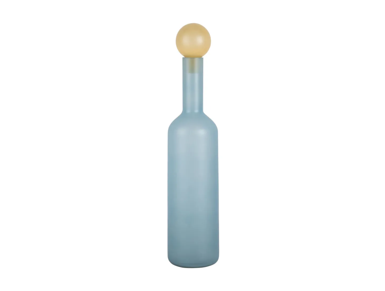Present time - Vase Alegre Botellin large soft blue w. soft yellow