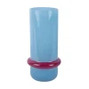 Present time - Vase Animado Anillo large soft blue w. bright pink