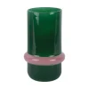 Present time - Vase Animado Anillo medium retro green w. soft pink