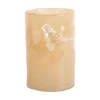 Present time - Vase Bird On Branch small soft yellow