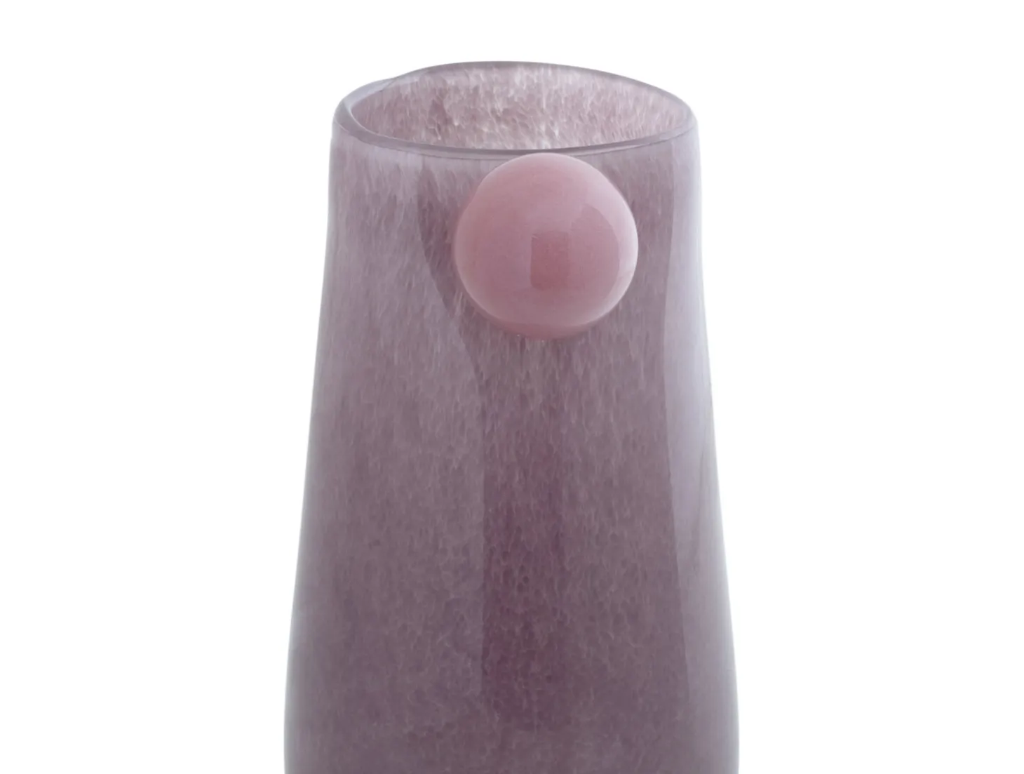 Present time - Vase Bolita glass medium soft purple w. soft pink