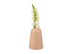 Present time - Vase Carve Wide ceramic matt soft pink