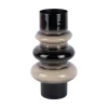 Present time - Vase Grato small black w. warm grey