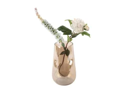 Present time - Vase Luster organic large shiny chocolate brown