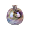 Present time - Vase Melange bottle pearly chocolate brown