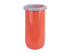 Present time - Vase Plegado M bright orange w. soft purple