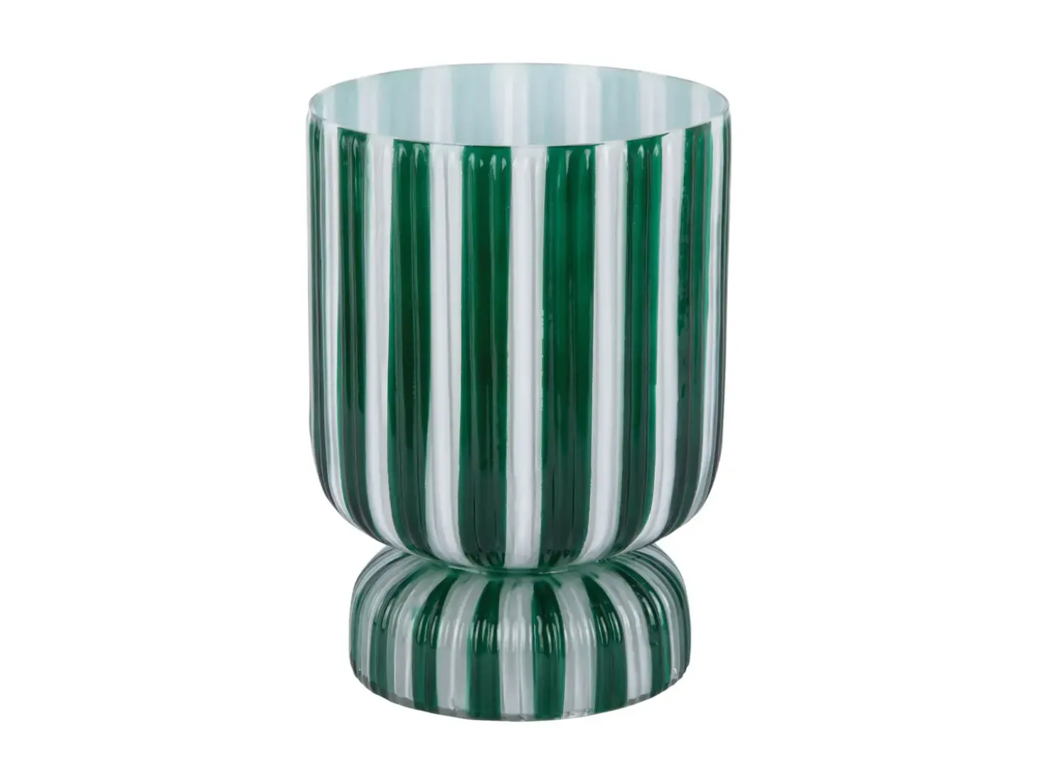 Present time - Vase Rayado Retro medium retro green