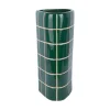 Present time - Vase Retro Tiles triangular large retro green