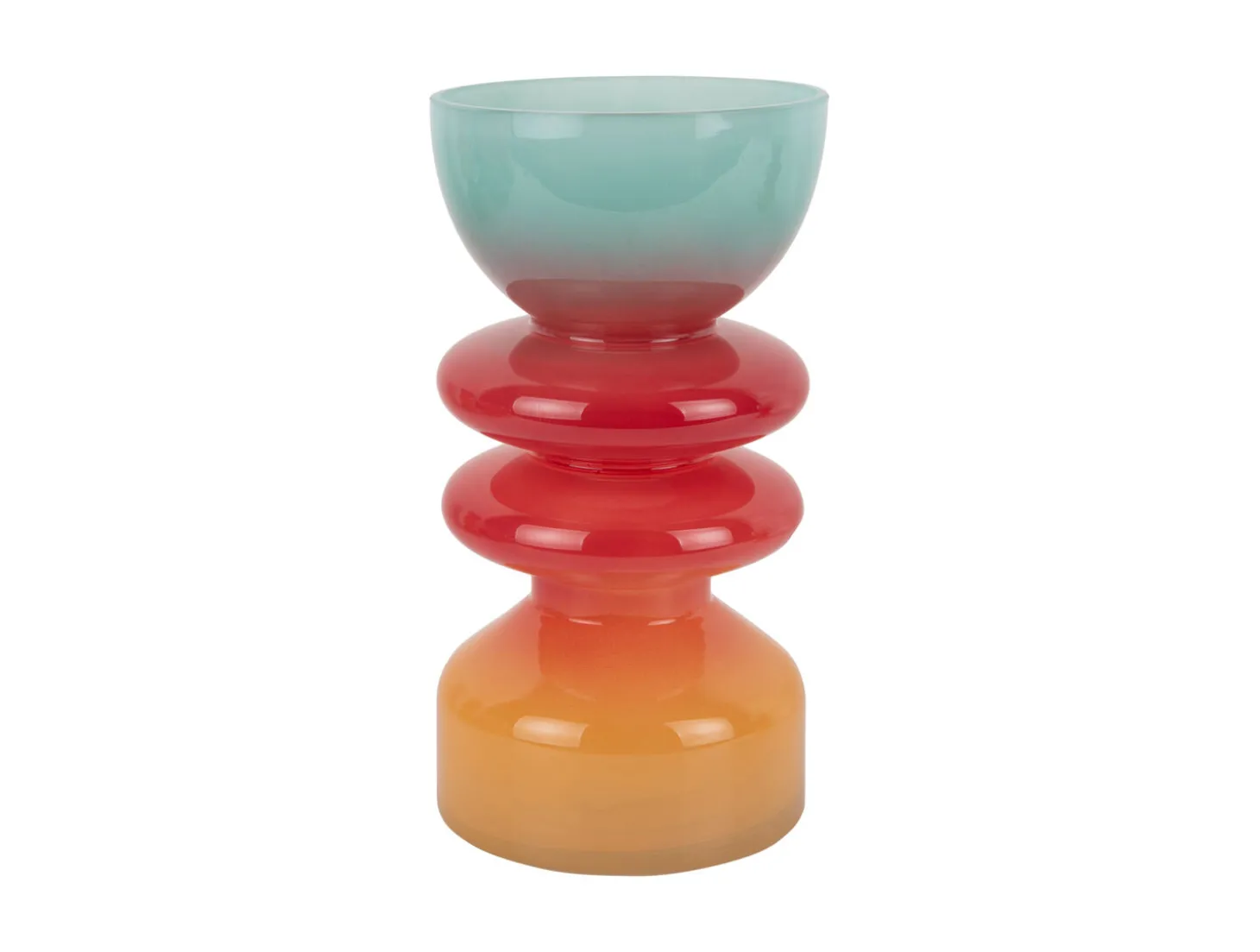 Present time - Vase Summer Vibes glass large multi colour