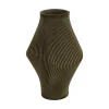 Present time - Vase Twisted Rib large army green