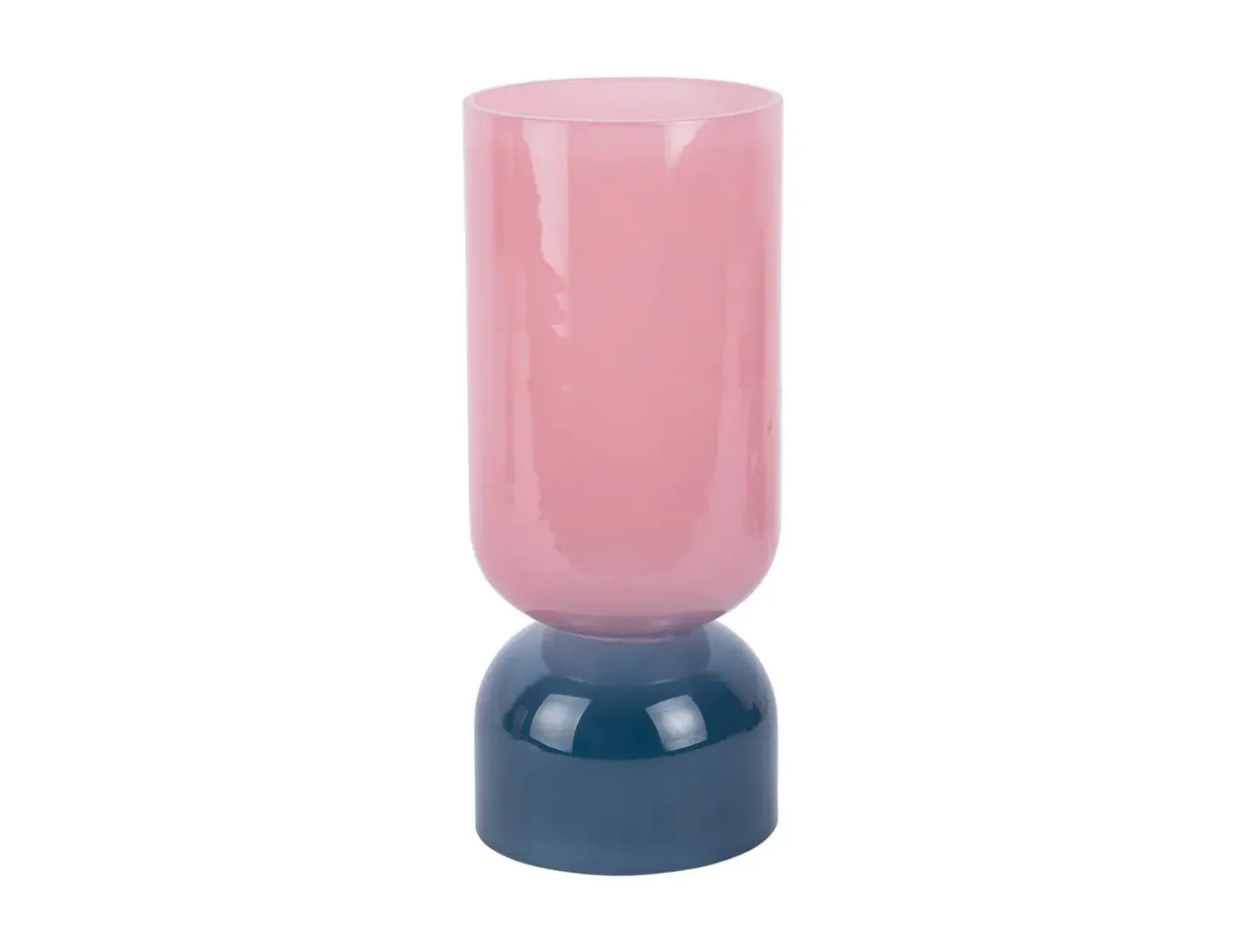 Present time - Vase Variado Colores medium faded pink w. dark blue