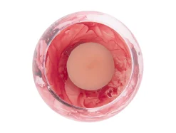 Present time - Votive Blended small glass red ochre