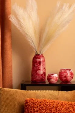 Present time - Votive Blended small glass red ochre