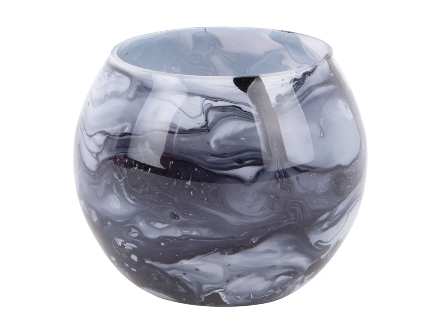 Present time - Votive Blended small glass dark grey