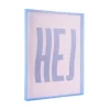 Present time - Wall art Hej large purple