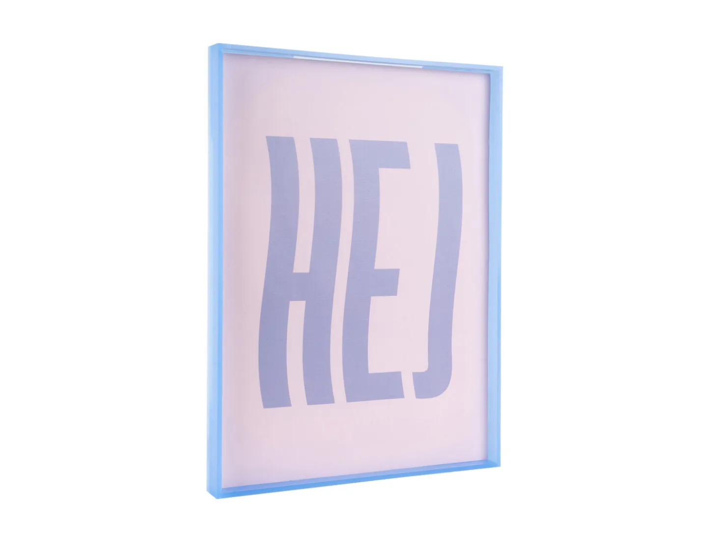 Present time - Wall art Hej large purple