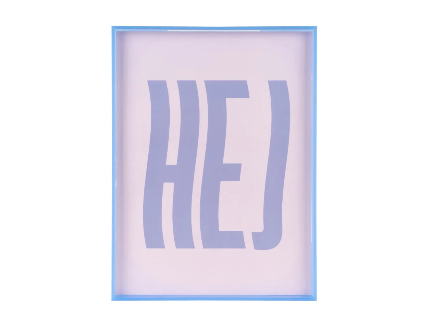 Present time - Wall art Hej large purple