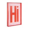 Present time - Wall art Hi medium bright red