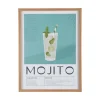Present time - Wall art Mojito green