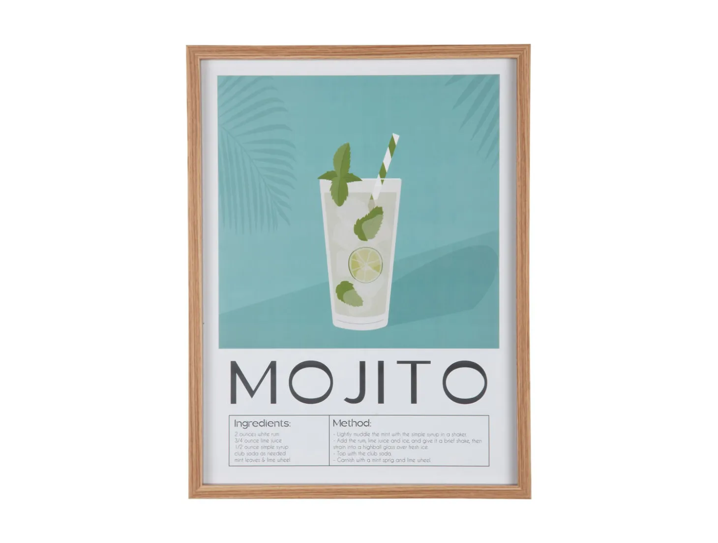 Present time - Wall art Mojito green