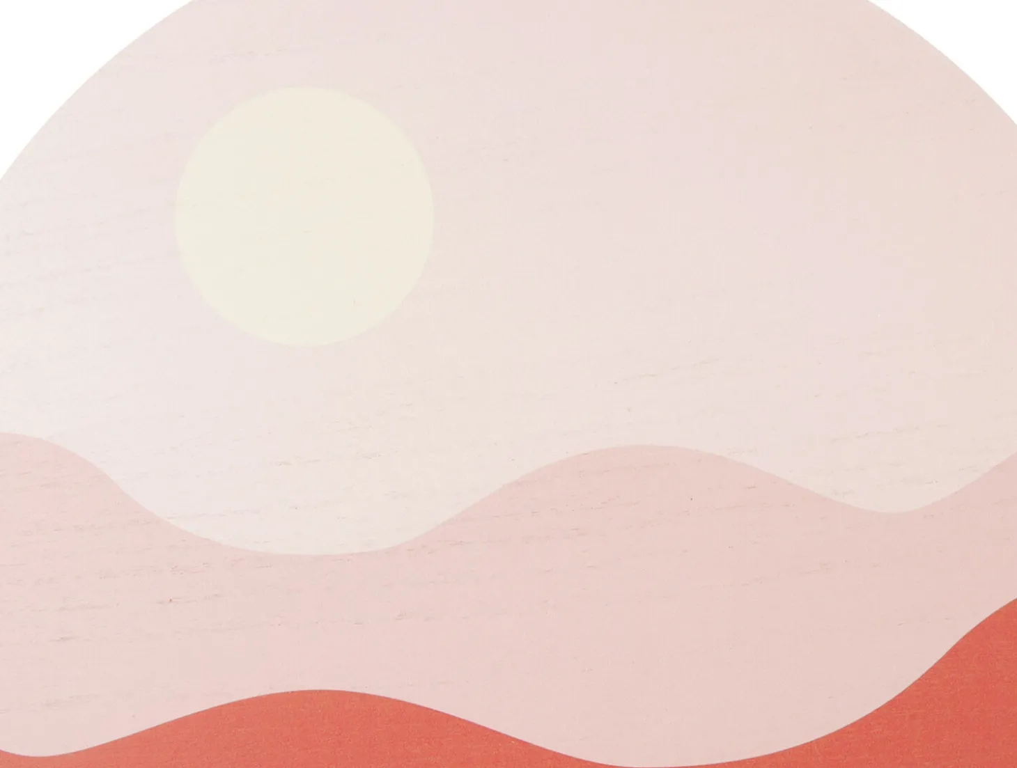 Present time - Wall art Sunset MDF soft pink