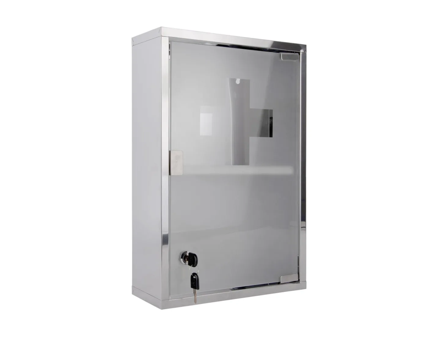 Present time - Wall cabinet Medicine large chrome