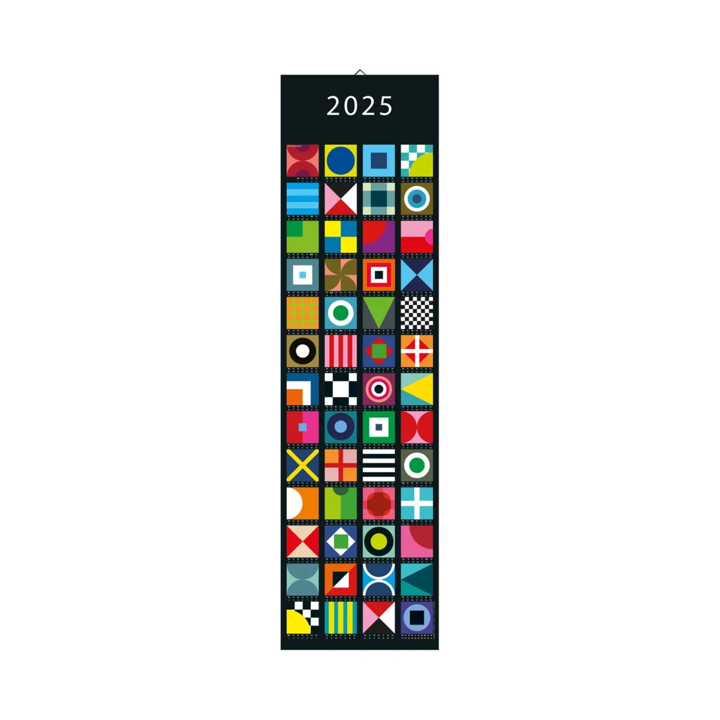 Remember - Lang vægkalender 2025 - Sheet Almanac