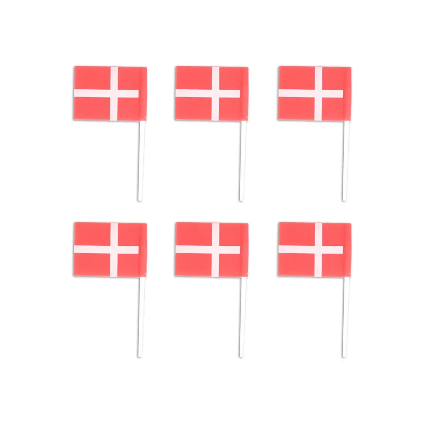 Royal Series - Lagkageflag i silikone - pakke med 6 stk.