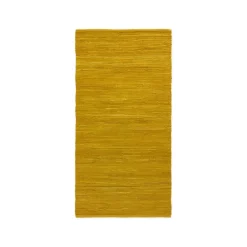Rug Solid - Bomuldstæppe, amber - 65x135 cm.