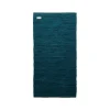 Rug Solid - Bomuldstæppe, petroleum - 75x300 cm.