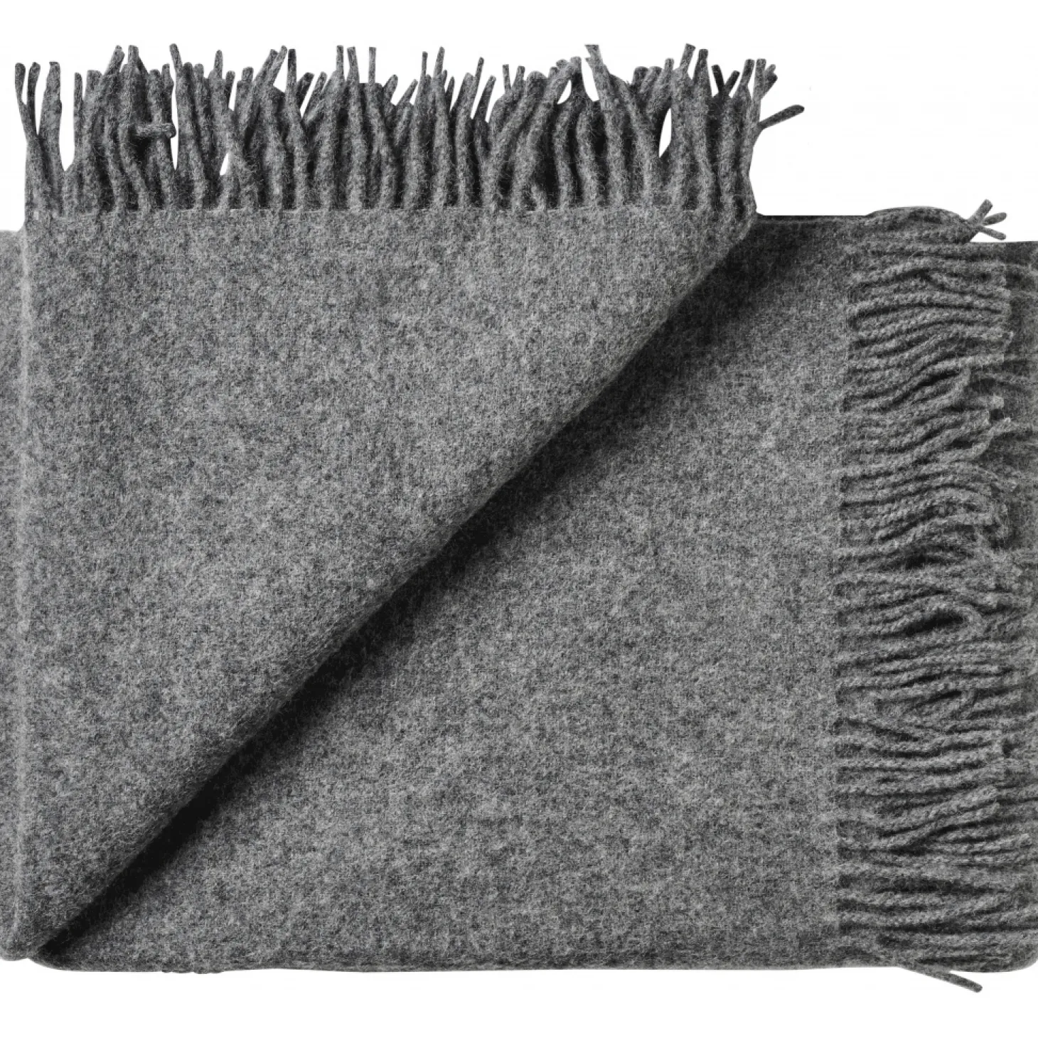 Silkeborg Uldspinderi - Plaid - Athen - Dark Nordic Grey / Mørke Grå - 130x200 cm