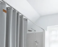 Skriver Collection - Badeforhæng - Orlando - Lysegrå - 150x200 cm